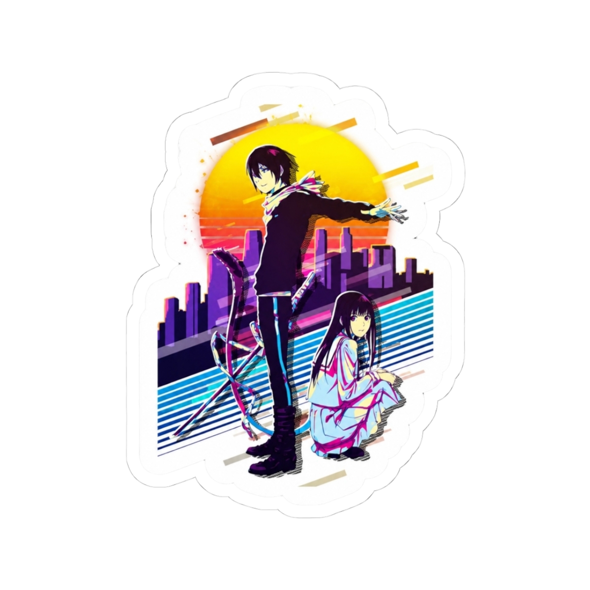 Noragami - Yato and Hiyori Iki Sticker