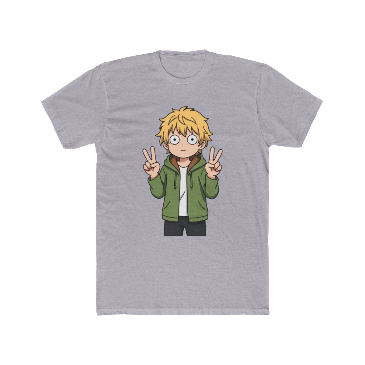 Yukine Noragami Casual Double Peace Chibi Anime T Shirt - alternate angle 5, merchandise