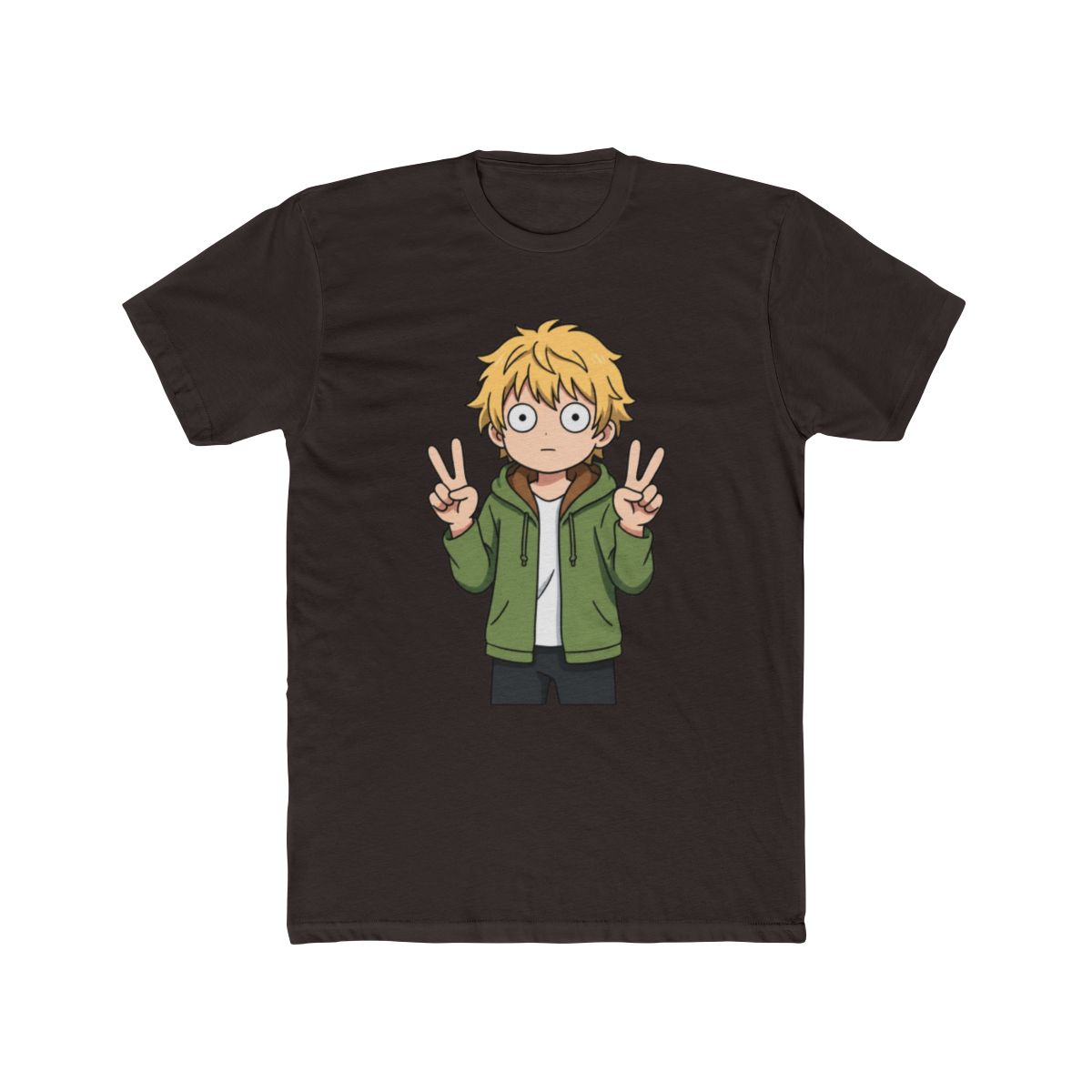 Yukine Noragami Casual Double Peace Chibi Anime T Shirt - alternate angle 3, merchandise