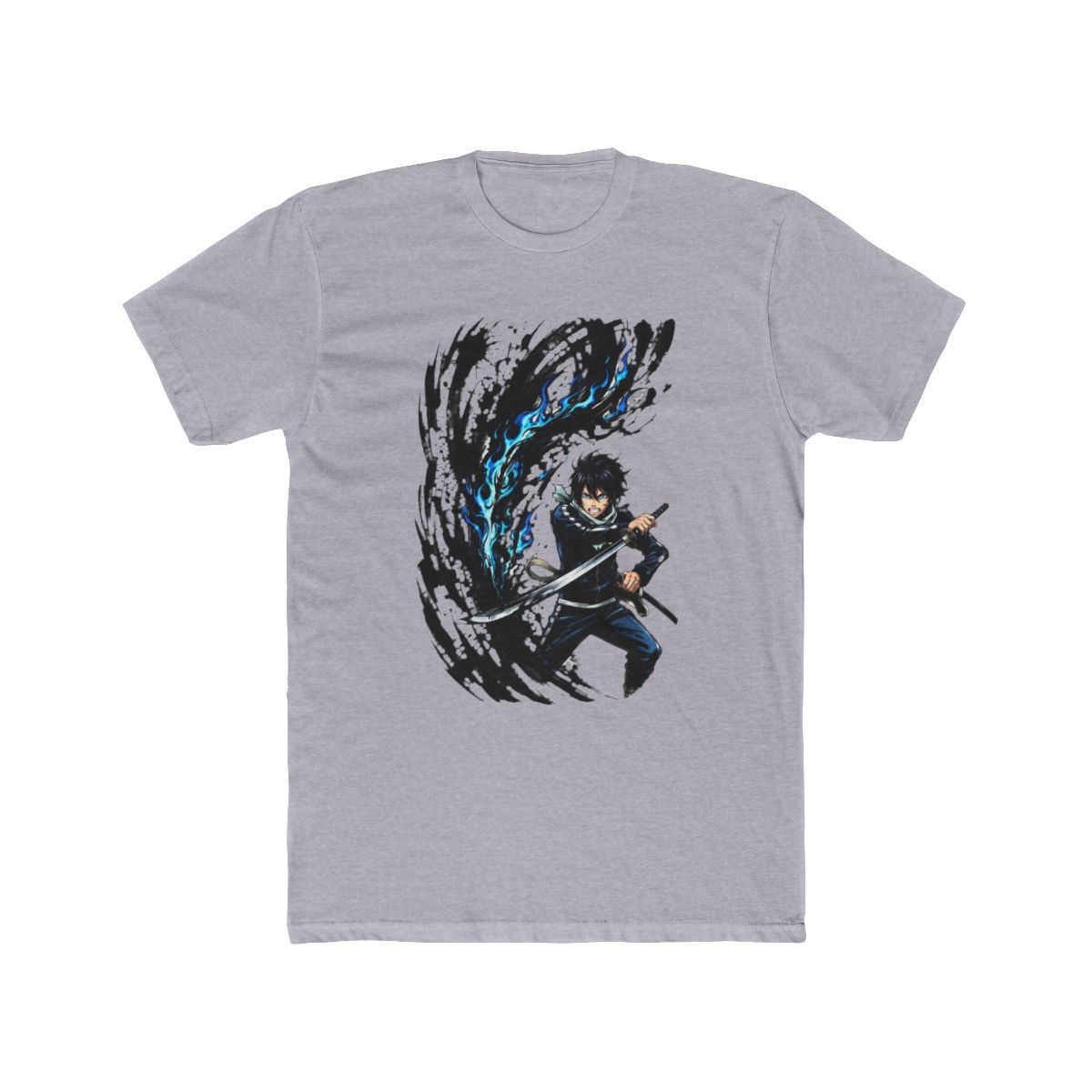 Yato Drawing Sword With Flames T Shirt | Noragami - alternate angle 3, merchandise