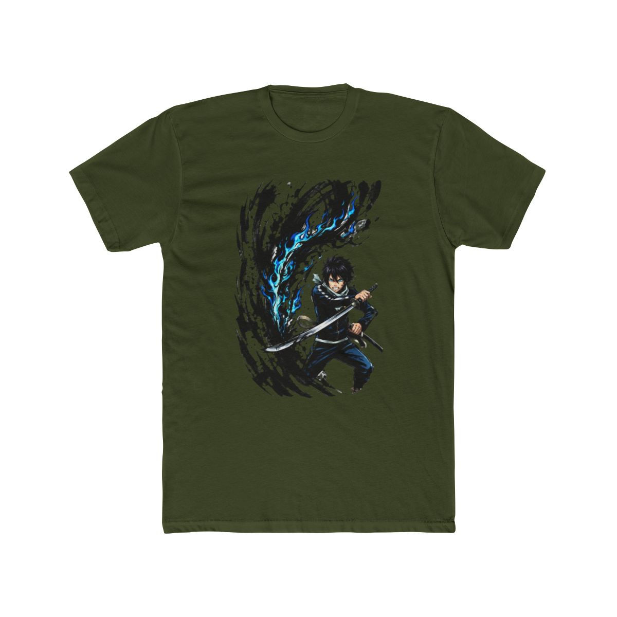 Yato Drawing Sword With Flames T Shirt | Noragami - alternate angle 4, merchandise